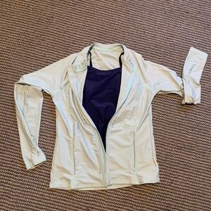 Swim Zip Tankini (xs) and zip up jacket (s) cover up bundle
